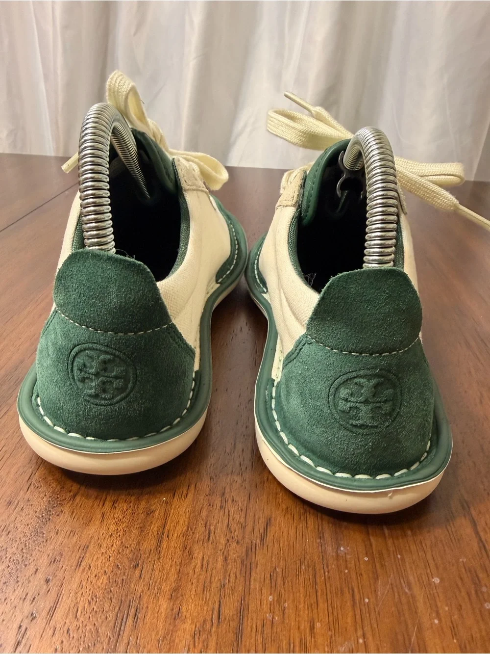 Tory Burch Howell Court Sneaker Cream Green 7